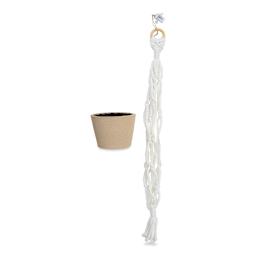 DecoPatch Macrame Plant Hanger - Large Planter next to the hanger