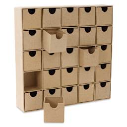 DecoPatch Paper Mache Multi Drawer Shelf, removed drawer