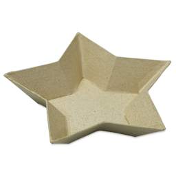 DecoPatch Paper Mache Tray - Star, 6" x 6" x 1-1/4", flat