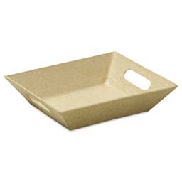 DecoPatch Paper Mache Tray - Rectangle, Small, 4-3/4" x 4" x 1", flat