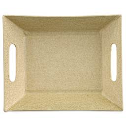 DecoPatch Paper Mache Tray - Rectangle, Small, 4-3/4" x 4" x 1", from above