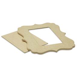 DecoPatch Paper Mache Frame - Festoon, 9" x 11" x 3/4", flat with back removed