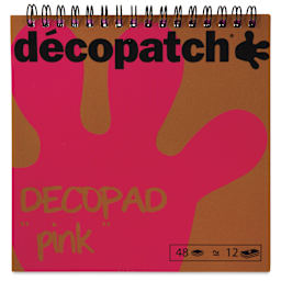DecoPatch Paper DecoPad - Pink, 6" x 6" - front of pad