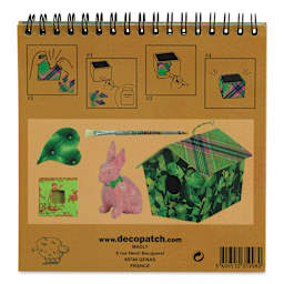 DecoPatch Paper DecoPad - Green, 6" x 6", back