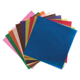 Folia Semi Transparent Origami Sheets - 6" x 6", 500 Sheets, Assorted, out of package