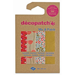 Decopatch Mix & Patch Paper Assortment - Set of 4, Love is in the Meadow, 30 cm x 40 cm - front of packaging