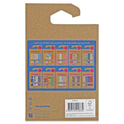Decopatch Mix & Patch Paper Assortment - Set of 4, Terracotta, 30 cm x 40 cm - back of packaging