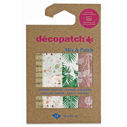 Decopatch Mix & Patch Paper Assortment - Set of 4, Terracotta, 30 cm x 40 cm - front of packaging