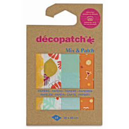 Decopatch Mix & Patch Paper Assortment - Set of 4, Good Glow, 30 cm x 40 cm - front of packaging