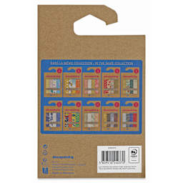 Decopatch Mix & Patch Paper Assortment - Set of 4, Children's Birthday Party, 30 cm x 40 cm - back of packaging