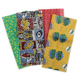 Decopatch Mix & Patch Paper Assortment - Set of 4, Superheroes, 30 cm x 40 cm