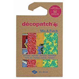 Decopatch Mix & Patch Paper Assortment - Set of 4, Superheroes, 30 cm x 40 cm - front of packaging