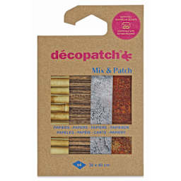 Decopatch Mix & Patch Paper Assortment - Set of 4, Materials, 30 cm x 40 cm - front of packaging