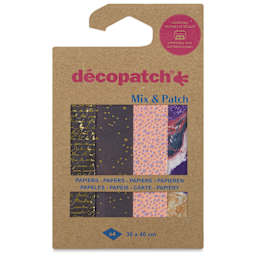 Decopatch Mix & Patch Paper Assortment - Set of 4, Magical, 30 cm x 40 cm front of packaging