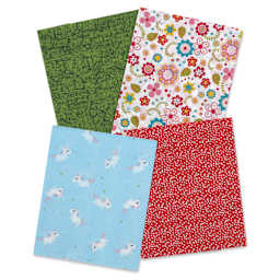 Decopatch Mix & Patch Paper Assortment - Set of 4, Enchanted Unicorns, 30 cm x 40 cm