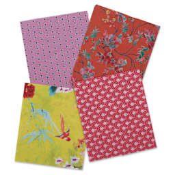 Decopatch Mix & Patch Paper Assortment - Set of 4, Trip to Kyoto, 30 cm x 40 cm