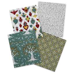 Decopatch Mix & Patch Paper Assortment - Set of 4, Spirituality, 30 cm x 40 cm