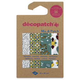 Decopatch Mix & Patch Paper Assortment - Set of 4, Spirituality, 30 cm x 40 cm front of packaging