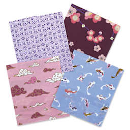 Decopatch Mix & Patch Paper Assortment - Set of 4, Trip to Japan, 30 cm x 40 cm