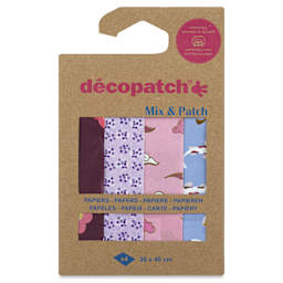 Decopatch Mix & Patch Paper Assortment - Set of 4, Trip to Japan, 30 cm x 40 cm front of packaging