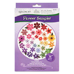 Quilled Creations Quilling Kit - Deluxe Flower Sampler - front of packaging