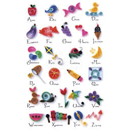 Quilled Creations Quilling Kit - A to Z - finished examples