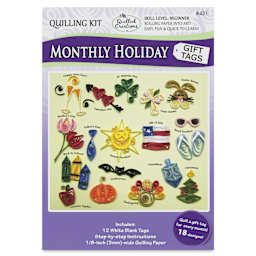 Quilled Creations Quilling Kit - Monthly Holiday Tags - front of packaging