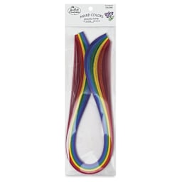 Quilled Creations Mixed Quilling Papers - Rainbow Colors, Pkg of 100 - front of packaging