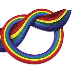 Quilled Creations Mixed Quilling Papers - Rainbow Colors, Pkg of 100