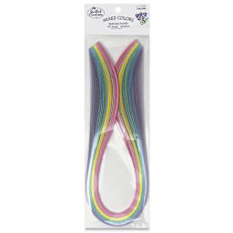 Quilled Creations Mixed Quilling Papers - Lighter Shades, Pkg of 100 - front of packaging