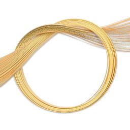 Quilled Creations Metallic Edge Gilded Quilling Paper - Pkg of 30, Gold Edge, Ivory, 1/8"