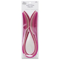 Quilled Creations Mixed Quilling Papers - Pink Shades, Pkg of 100 - front of packaging
