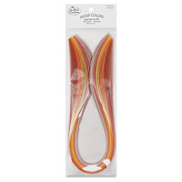 Quilled Creations Mixed Quilling Papers - Orange Shades, Pkg of 100 - front of packaging