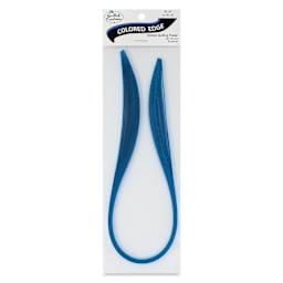 Quilled Creations Colored Edge Gilded Quilling Paper - Pkg of 30, Blue, 1/8" front of packaging