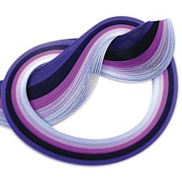 Quilled Creations Mixed Quilling Papers - Purple Shades, Pkg of 100
