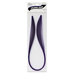 Quilled Creations Colored Edge Gilded Quilling Paper - Pkg of 30, Purple, 1/8" front of packaging