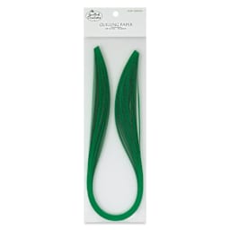 Quilled Creations Premium Quilling Paper - Pkg of 50, Leaf Green, 1/8" front of packaging