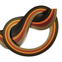 Quilled Creations Mixed Quilling Papers - Brown Shades, Pkg of 100