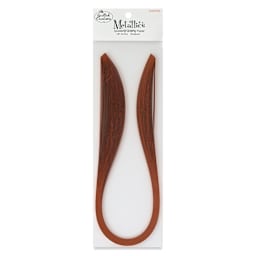 Quilled Creations Metallic Quilling Paper - Pkg of 50, Copper, 1/8" front of packaging