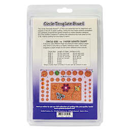 Quilled Creations Circle Template Board - back of packaging