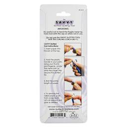 Quilled Creations Savvy Slotted Tool - back of packaging