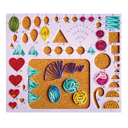 Quilled Creations Quilling Shape Board - in use