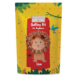 My Creative Camp Beginner Quilling Craft Kit - Lion front of packaging