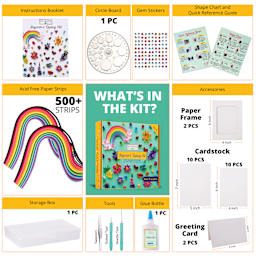 My Creative Camp Beginner's Quilling Kit contents