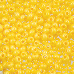 John Bead 6/0 Czech Glass Seed Beads - Lemon Drop