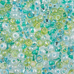 John Bead 6/0 Czech Glass Seed Beads - Angel Blue Mix
