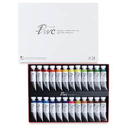 ShinHan PWC Extra Fine Professional Watercolor - Set of 24, Assorted Colors,15 ml, Tubes