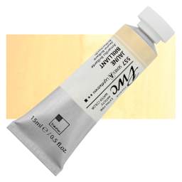 PWC Extra Fine Professional Watercolor - Jaune Brilliant 1, 15 ml tube and swatch