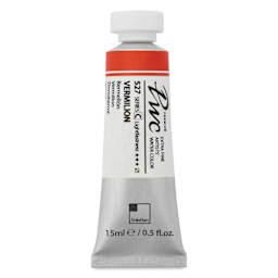 ShinHan PWC Extra Fine Professional Watercolor - Vermilion, 15 ml, Tube