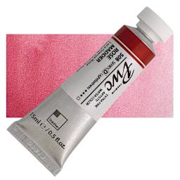 PWC Extra Fine Professional Watercolor - Rose Madder, 15 ml, Tube and swatch